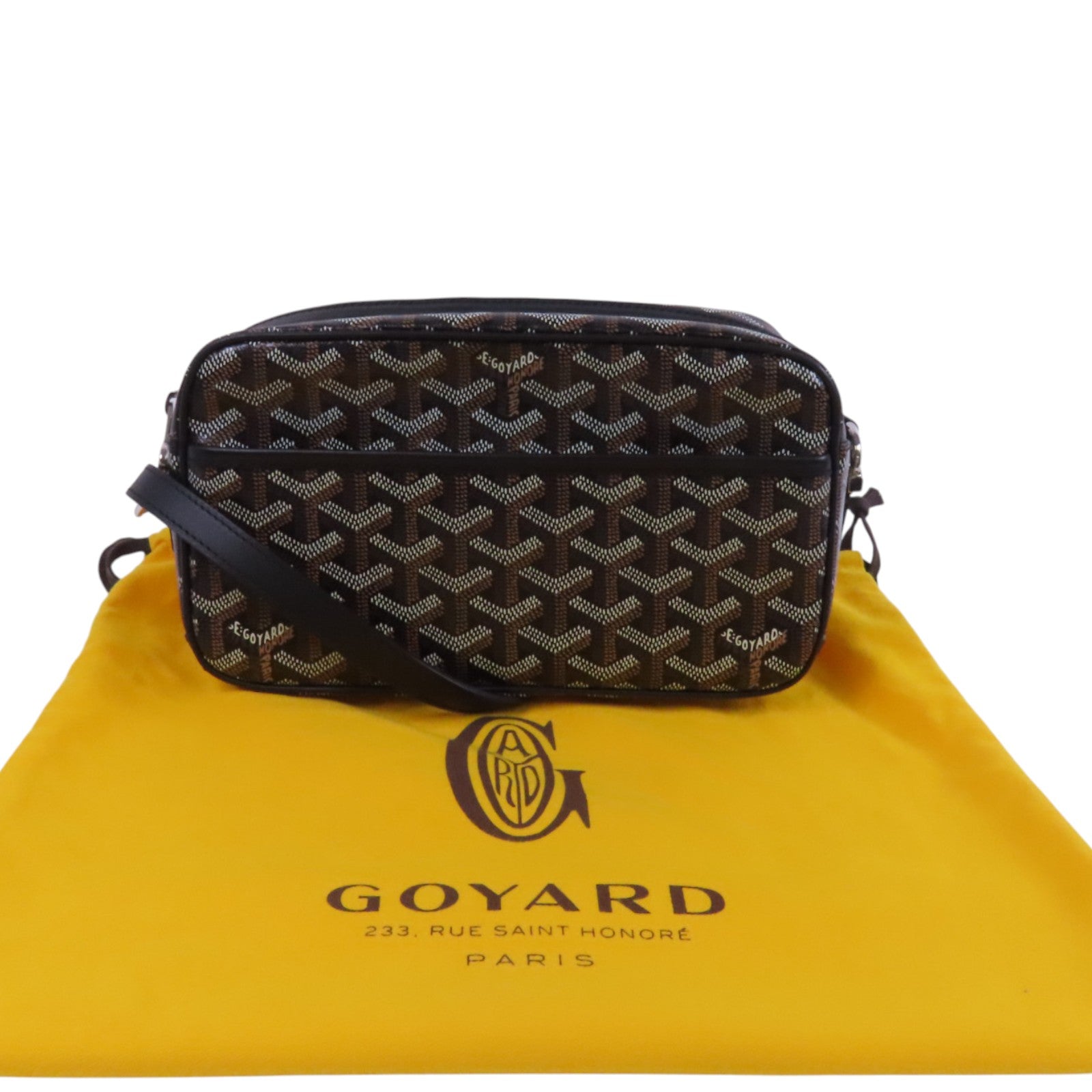 GOYARD 塗層帆布Cap Vert Pm銀扣肩背袋