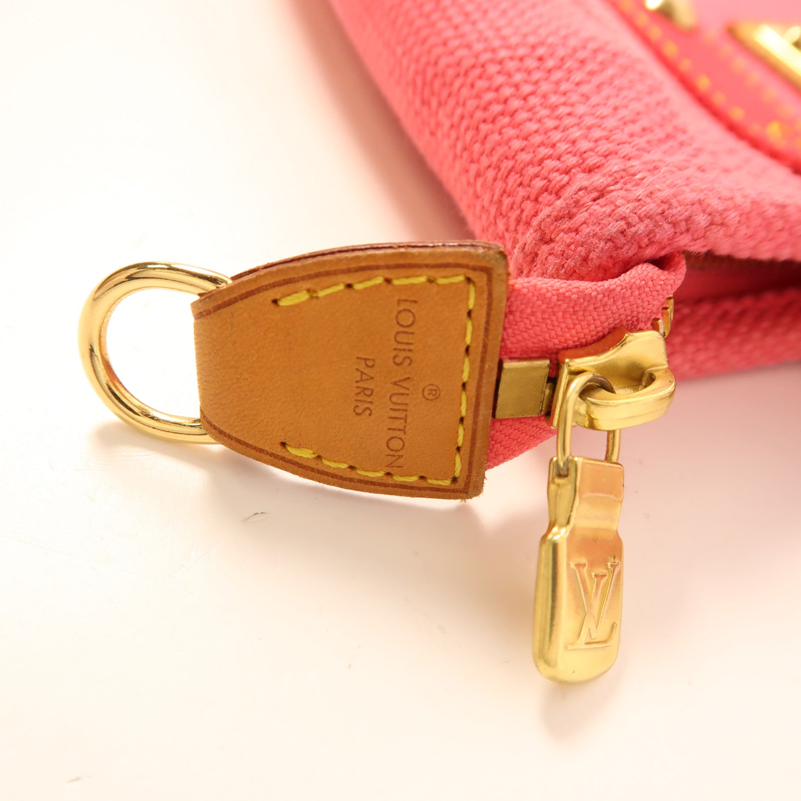 LOUIS VUITTON 帆布Antigua Cabas PM金扣手挽袋