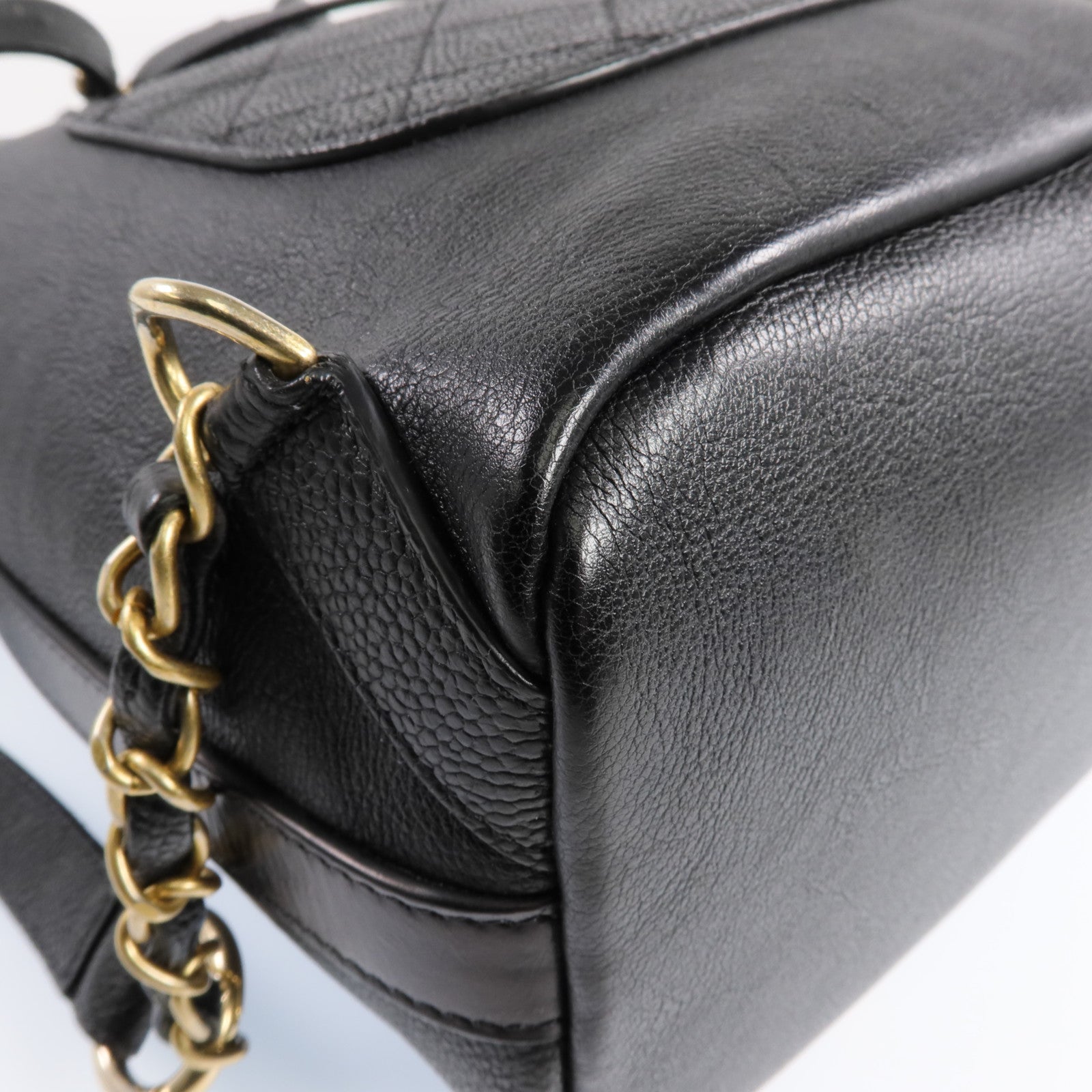 CHANEL 【激減優惠】牛皮皮革Backpack金扣背包