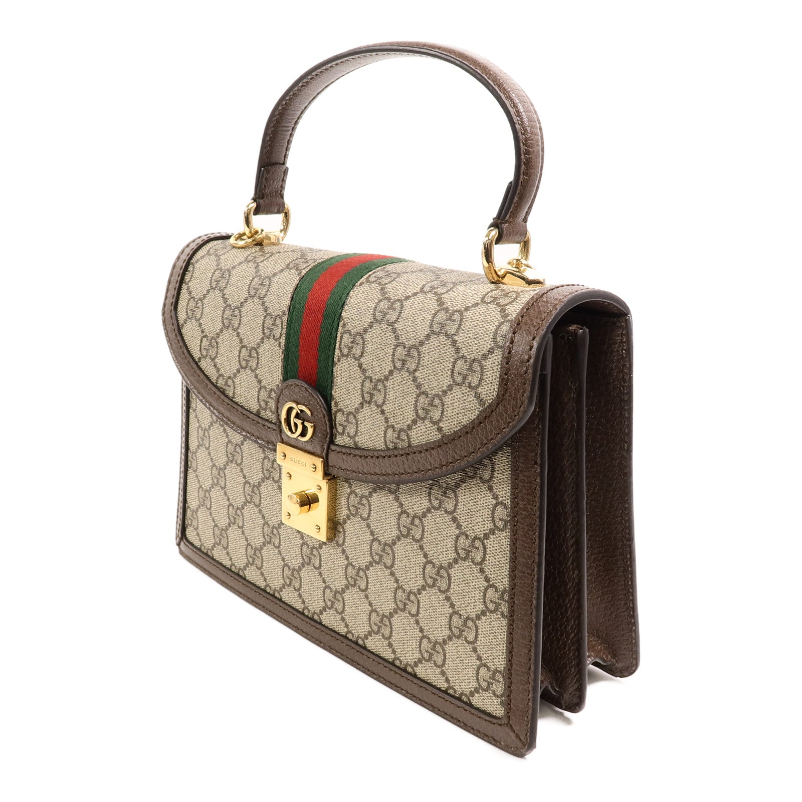 GUCCI 塗層帆布Ophidia GG Supreme手挽袋
