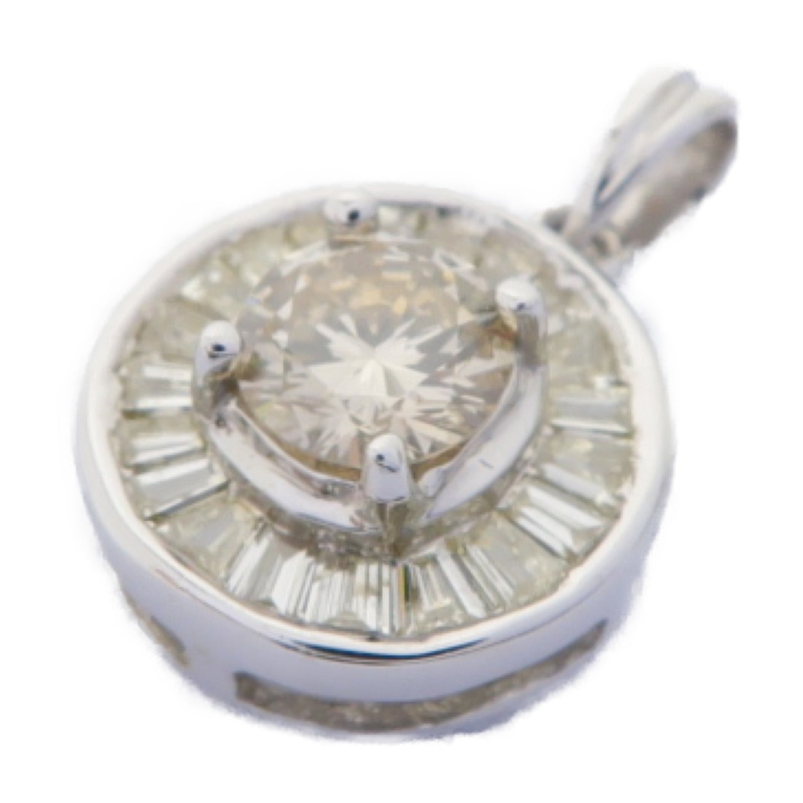 JEWELRY 【激減優惠】18K白金Diamond Pendant鑽石吊墜
