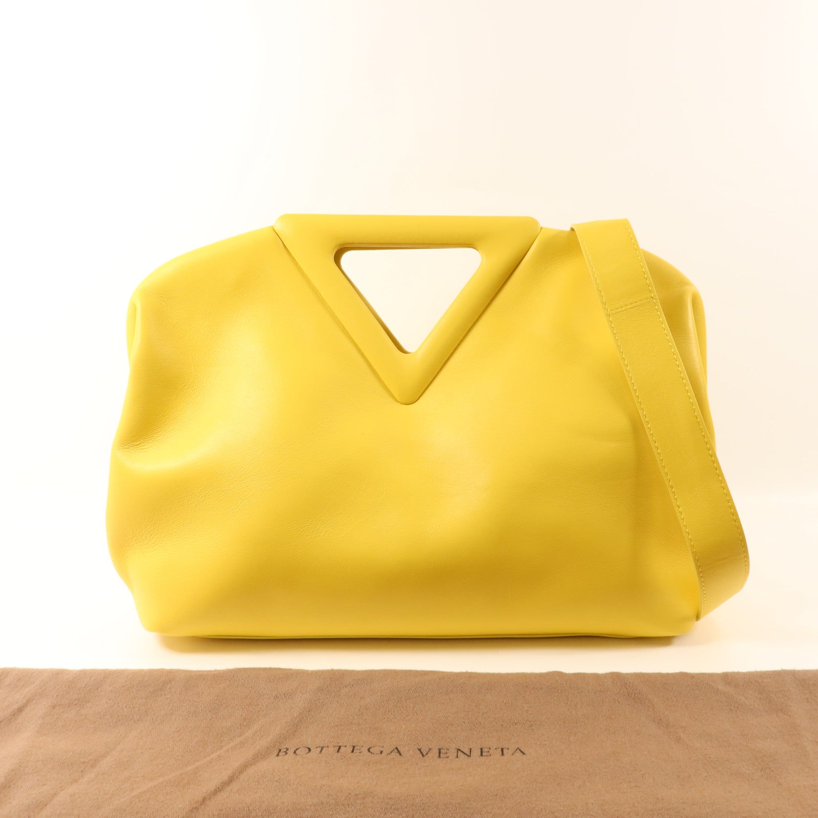 BOTTEGA VENETA 【激減優惠】牛皮皮革Mirabelle金扣手挽肩背兩用袋