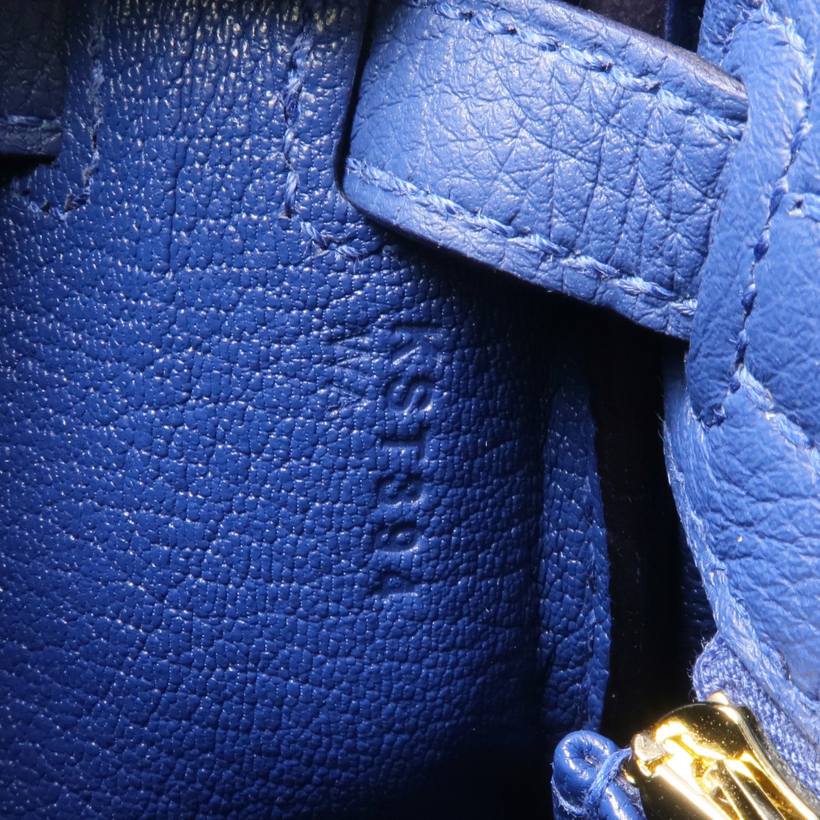 HERMES 【激減優惠】Togo皮革Kelly II 25金扣手挽肩背兩用袋Bleu Tie