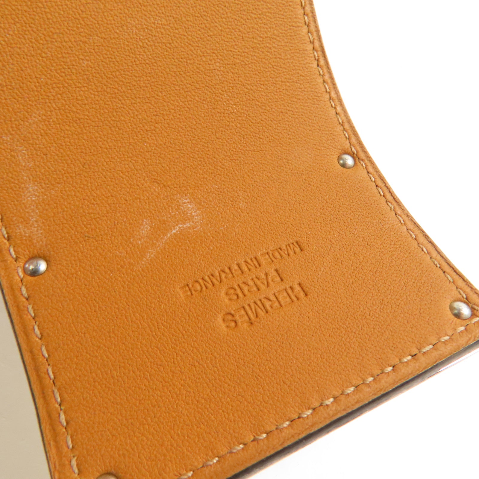 HERMES 牛皮皮革Kelly Dog Extreme銀扣手帶