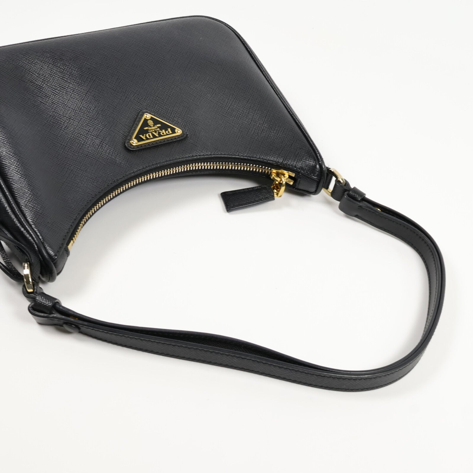 PRADA 牛皮皮革Mini Hobo肩背袋
