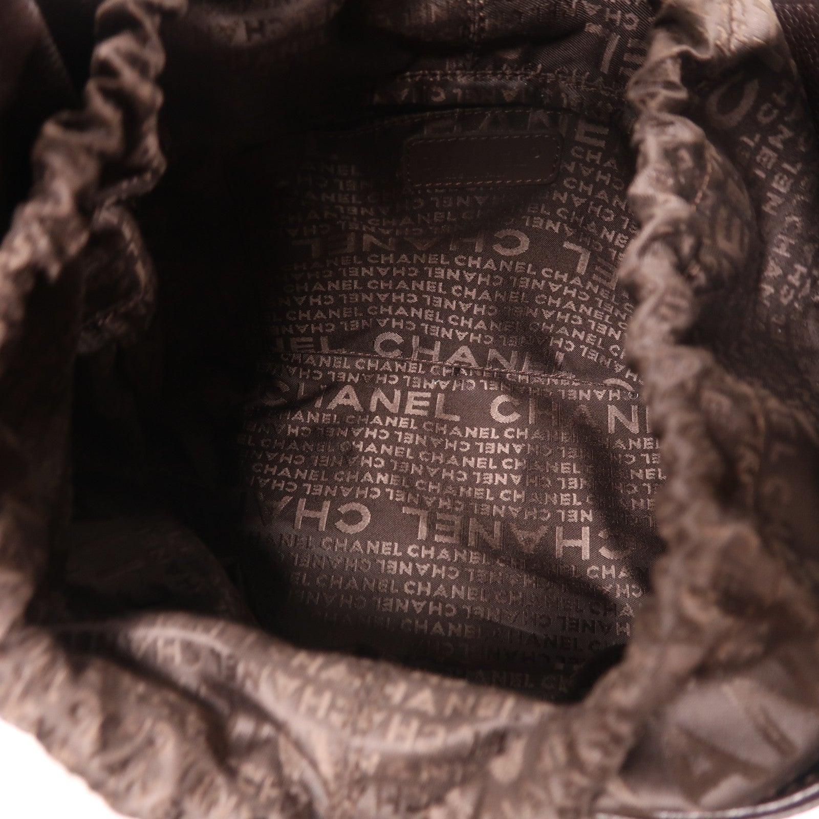 CHANEL 牛皮皮革Handbag銀扣手挽袋