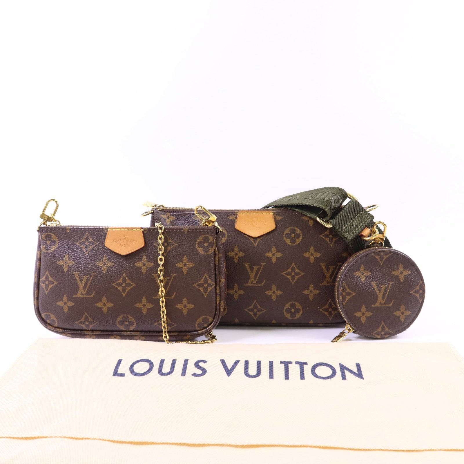 LOUIS VUITTON Monogram Multi Pochette Accessoires金扣肩背袋
