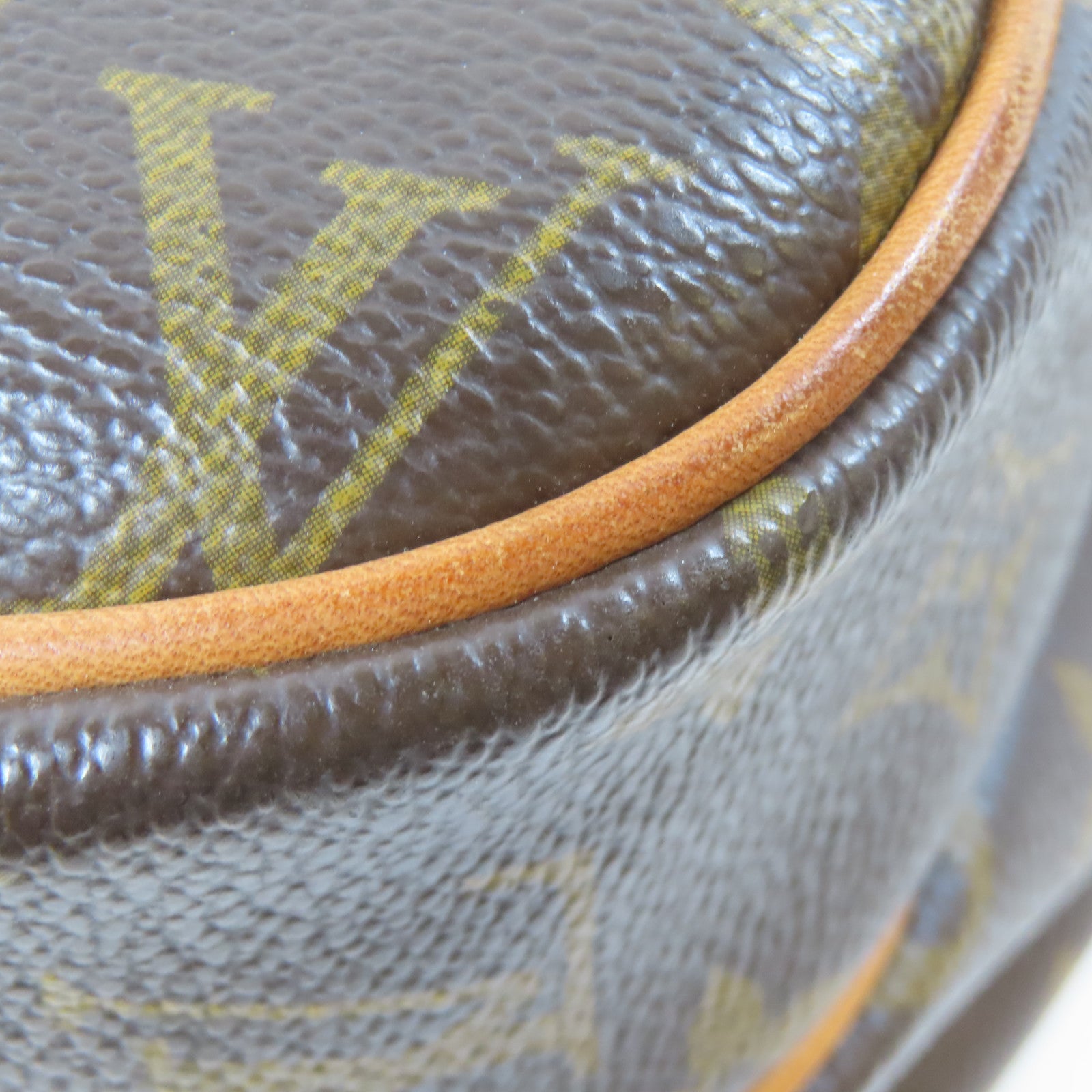 LOUIS VUITTON Monogram Reporter PM金扣肩背袋啡色