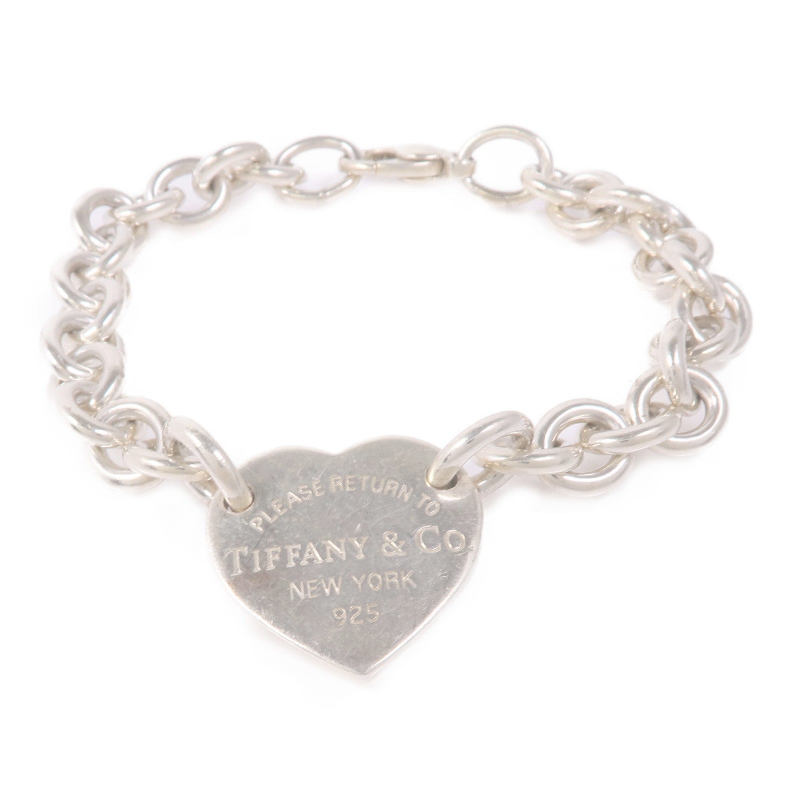 TIFFANY＆CO 925純銀Return To Tiffany Heart Tag Bracelet手鏈