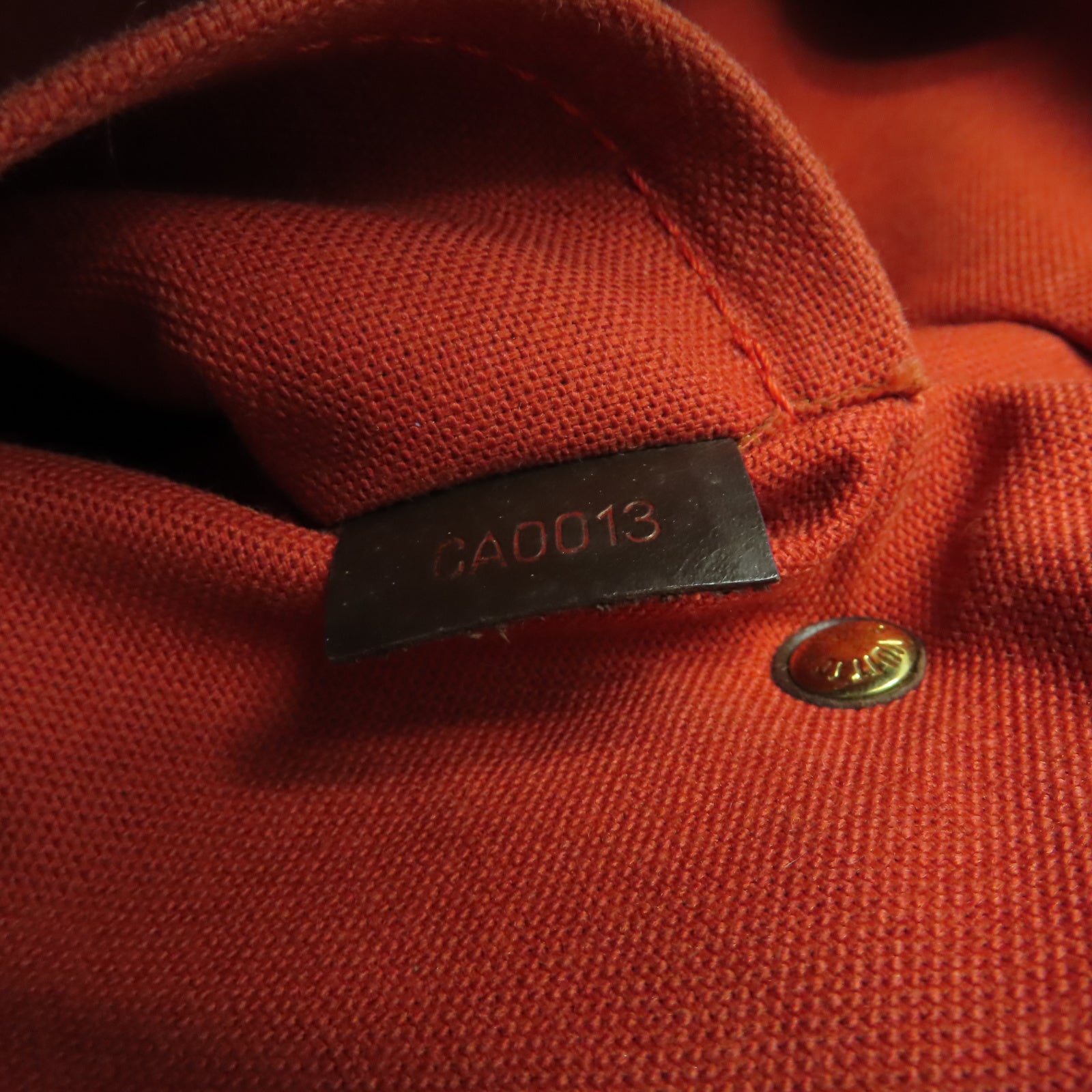 LOUIS VUITTON 【清倉大減價】Damier Ribera MM金扣手挽袋棕色