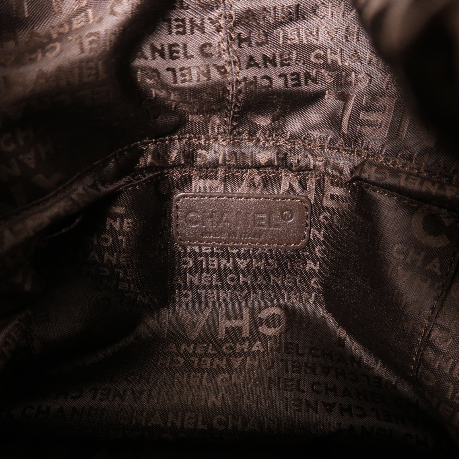 CHANEL 牛皮皮革Handbag銀扣手挽袋