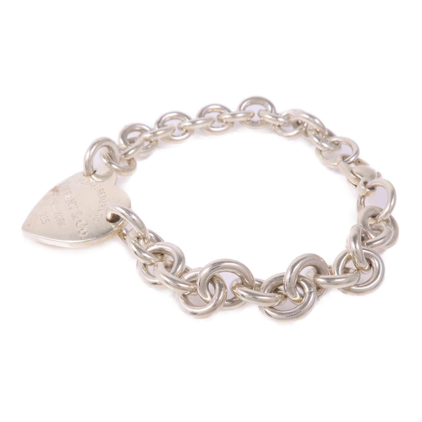 TIFFANY＆CO 925純銀Return To Tiffany Heart Tag Bracelet手鏈