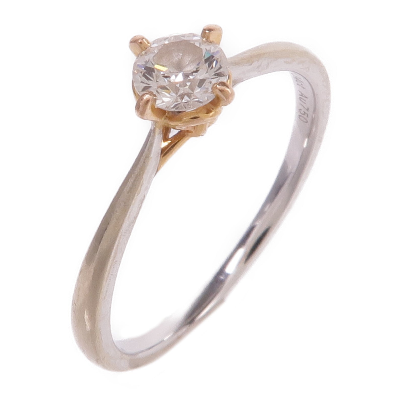 JEWELRY 18K白金/玫瑰金Diamond Ring鑽石戒指US#6.5