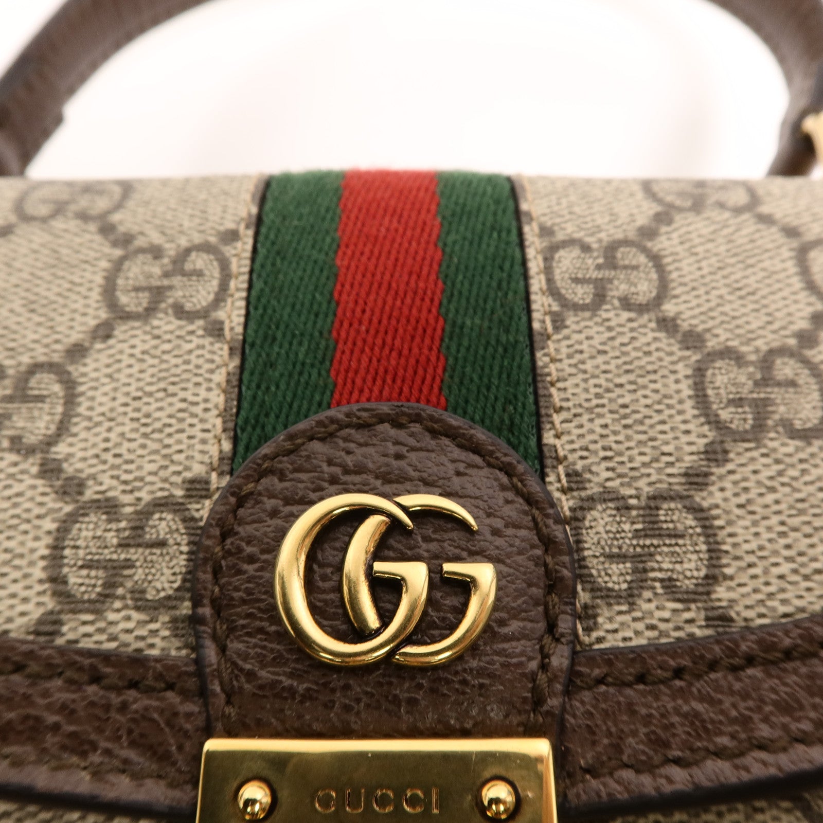 GUCCI 塗層帆布Ophidia GG Supreme手挽袋