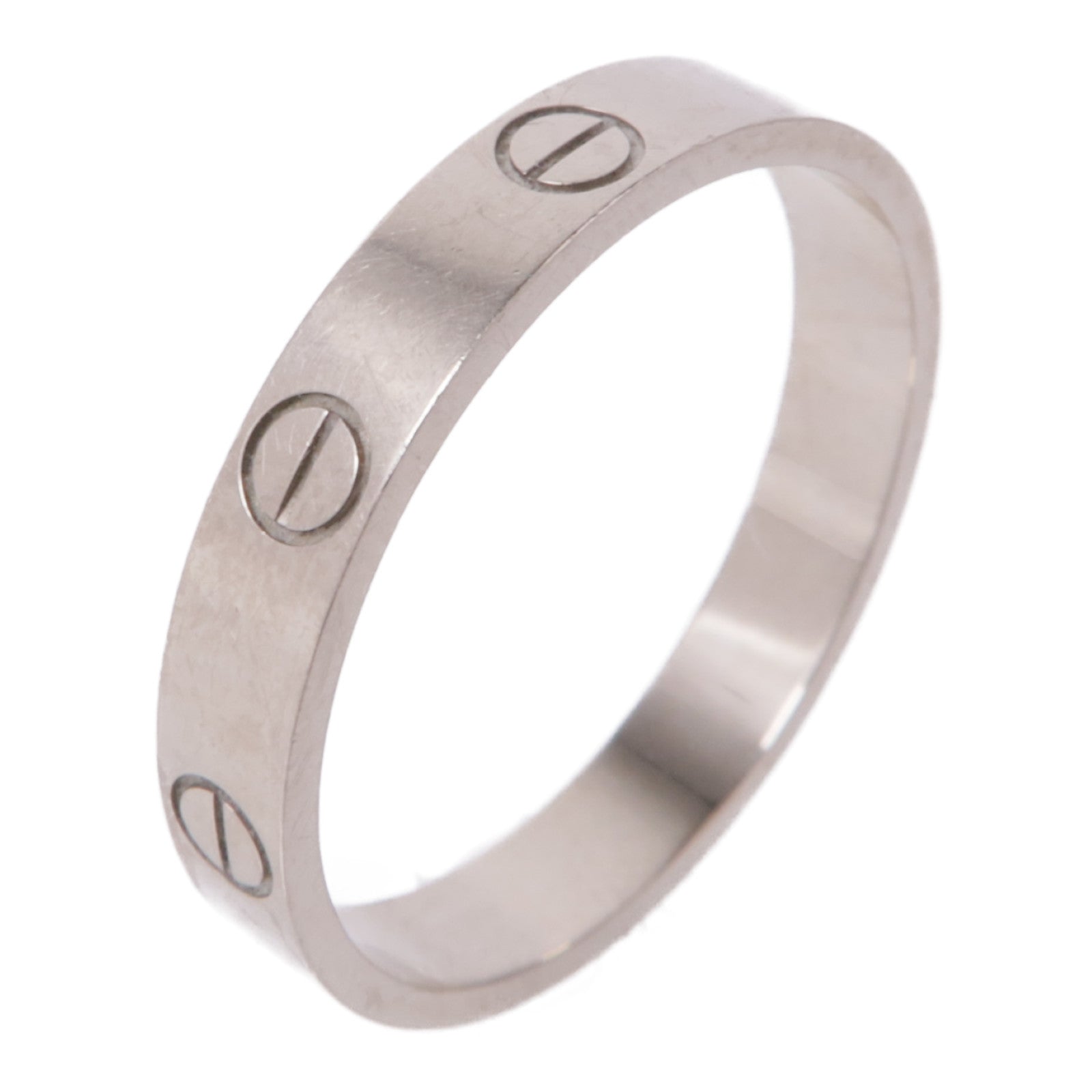 CARTIER 18K白金Love Ring戒指Cartier#60/US#9