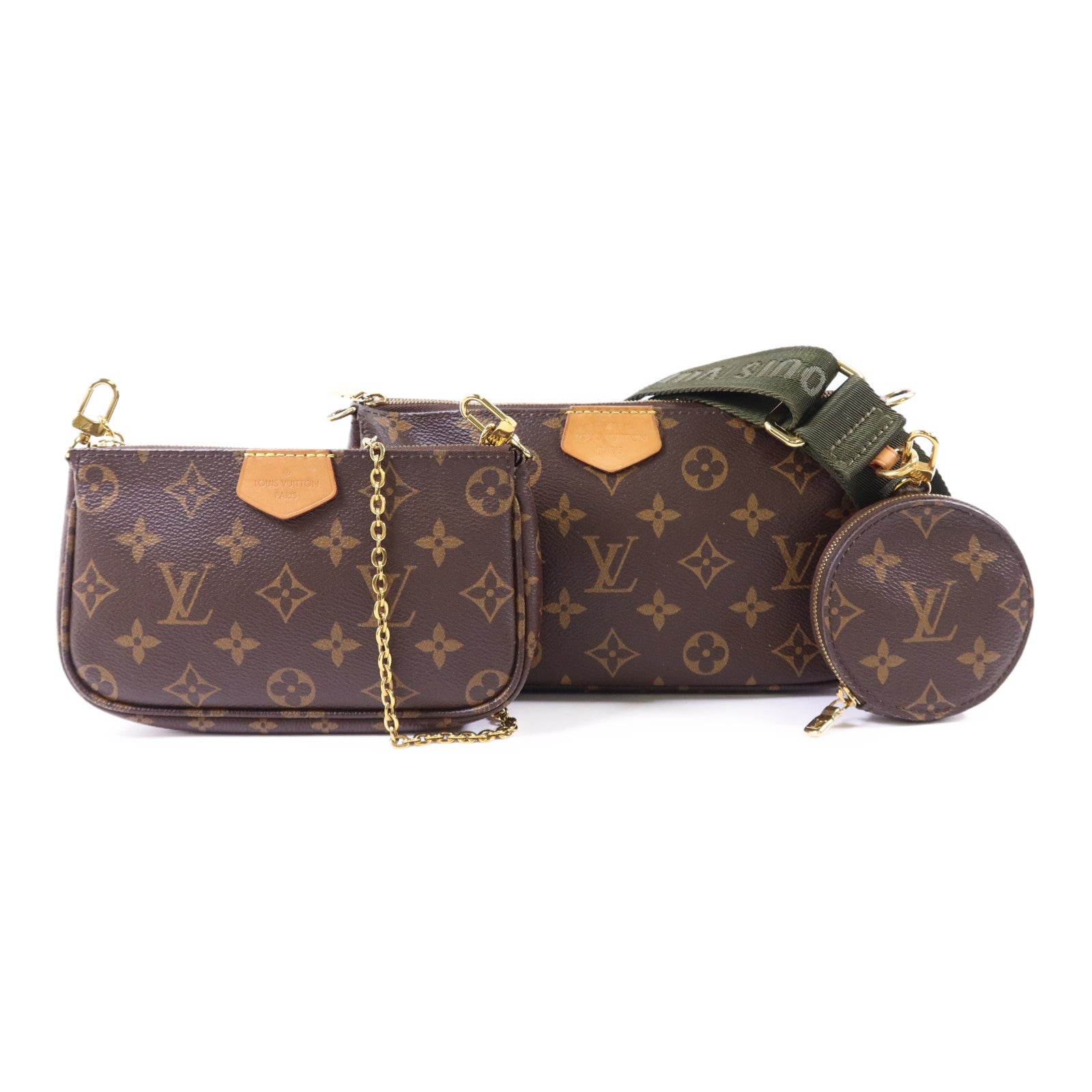 LOUIS VUITTON Monogram Multi Pochette Accessoires金扣肩背袋