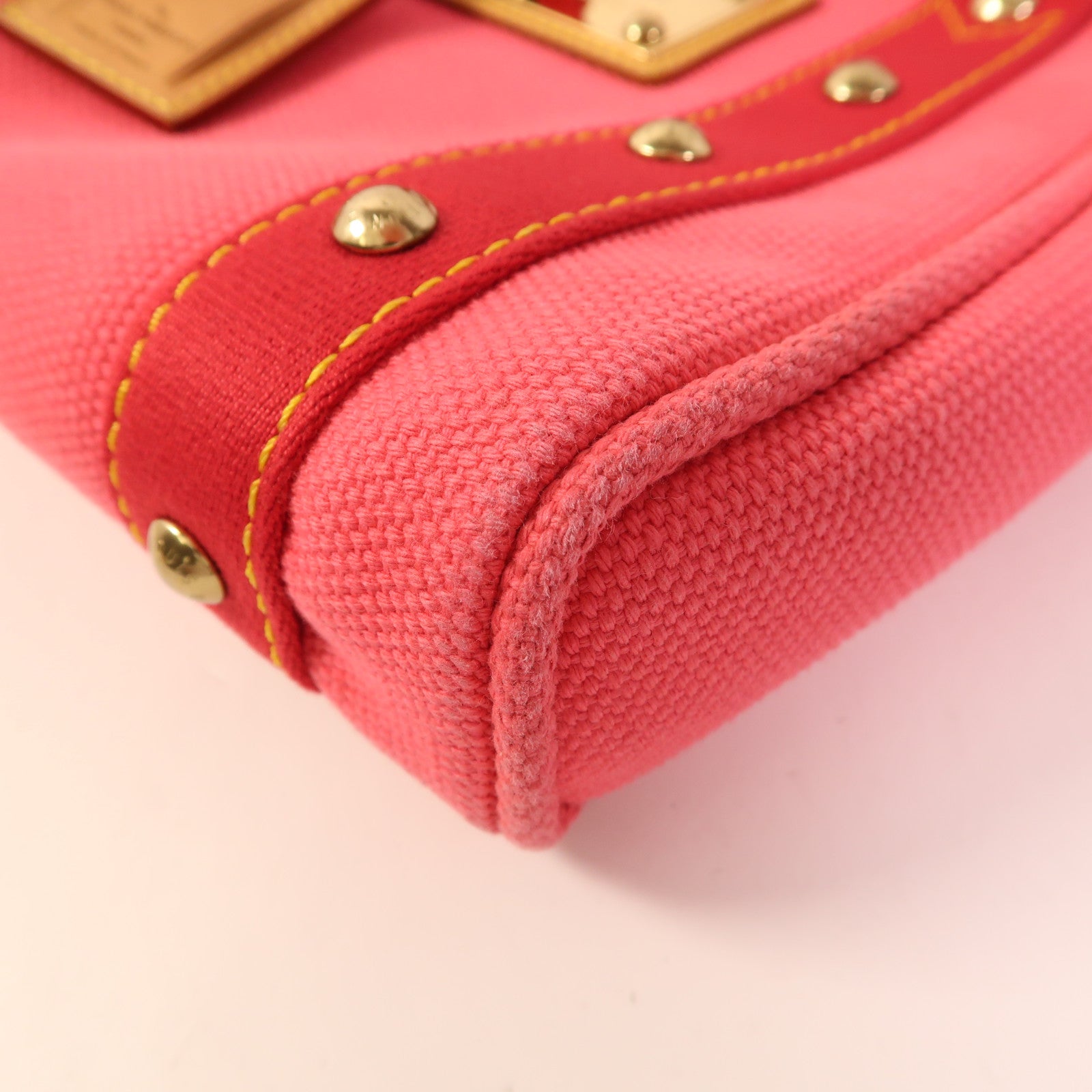 LOUIS VUITTON 帆布Antigua Cabas PM金扣手挽袋