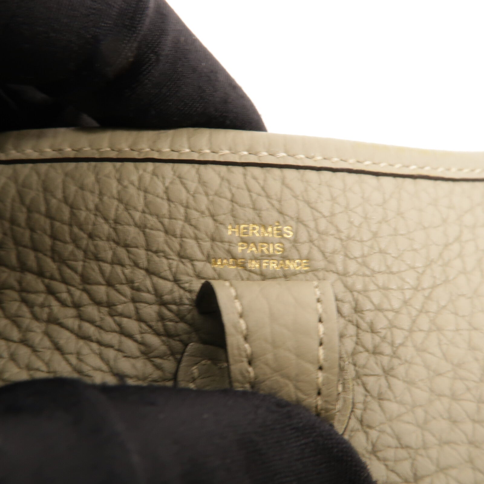 HERMES Clemence皮革Evelyne TPM肩背袋Sauge