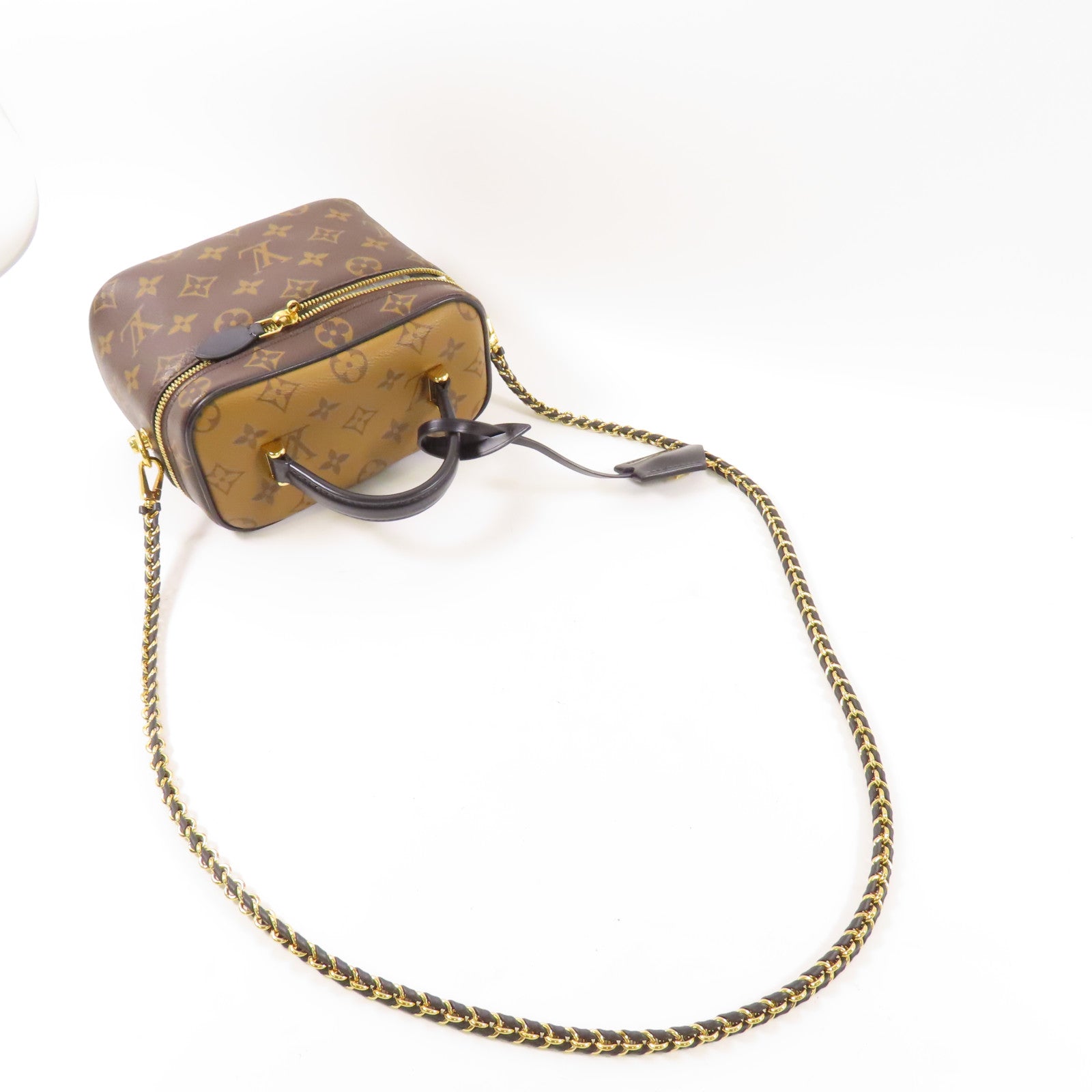 LOUIS VUITTON Monogram Reverse Vanity PM手挽肩背兩用袋