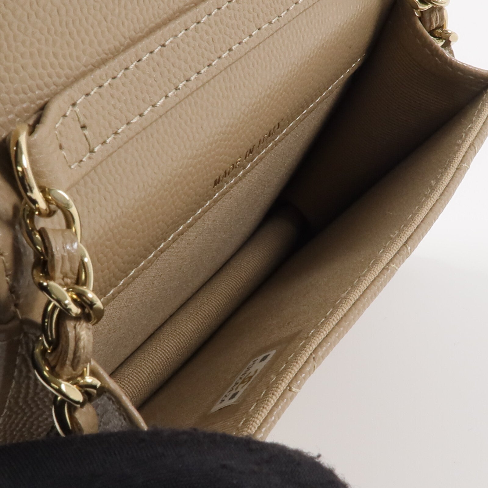 CHANEL 牛皮皮革Classic Mini Wallet On Chain鏈帶肩背袋