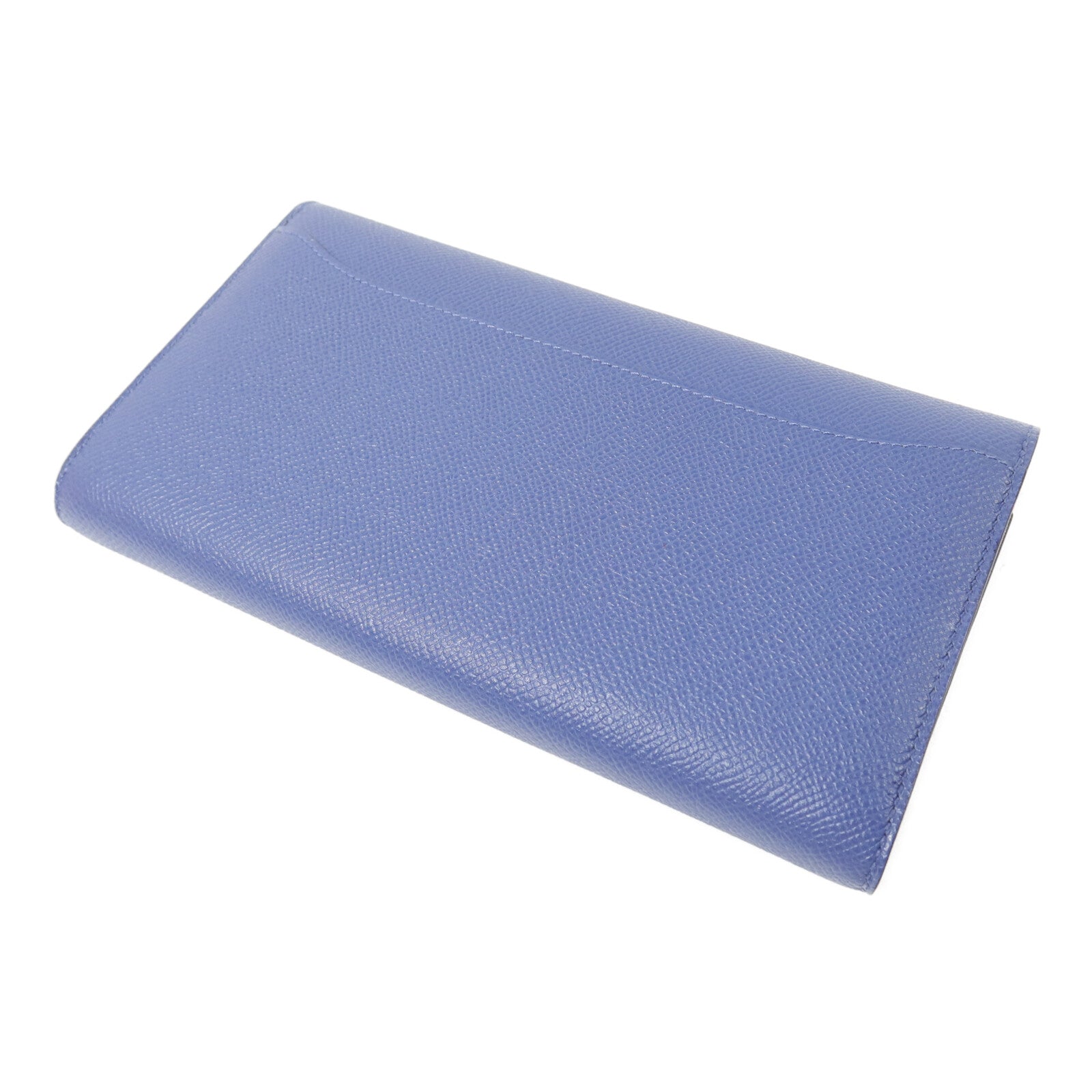 HERMES Epsom皮革Constance Wallet長錢包Bleu Agate
