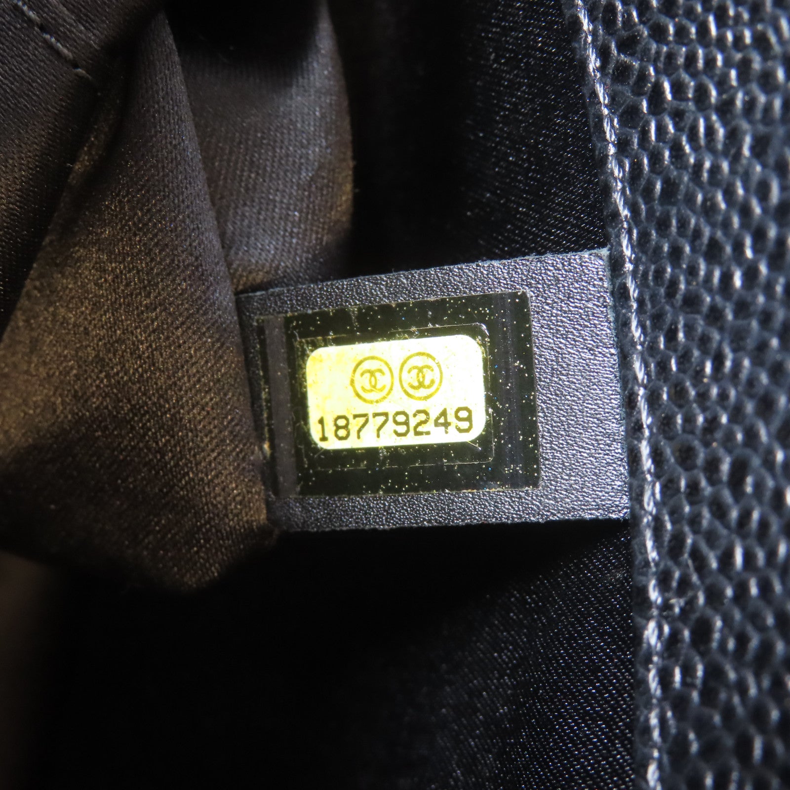 CHANEL 菱格Caviar皮革Grand Shopping Tote銀扣鏈帶肩背袋黑色
