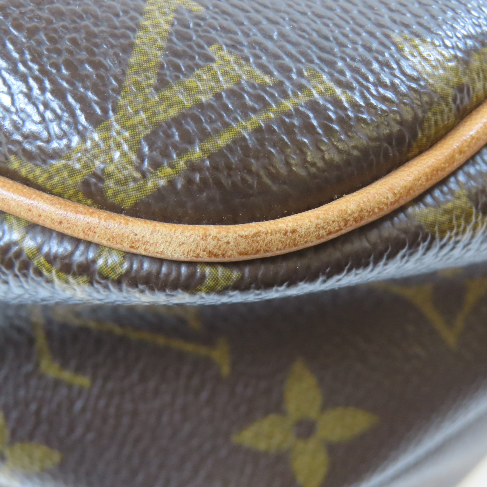 LOUIS VUITTON Monogram Reporter PM金扣肩背袋啡色