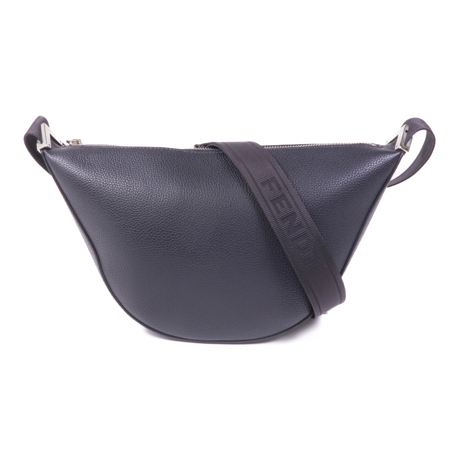 FENDI 牛皮皮革Melon Small銀扣肩背袋