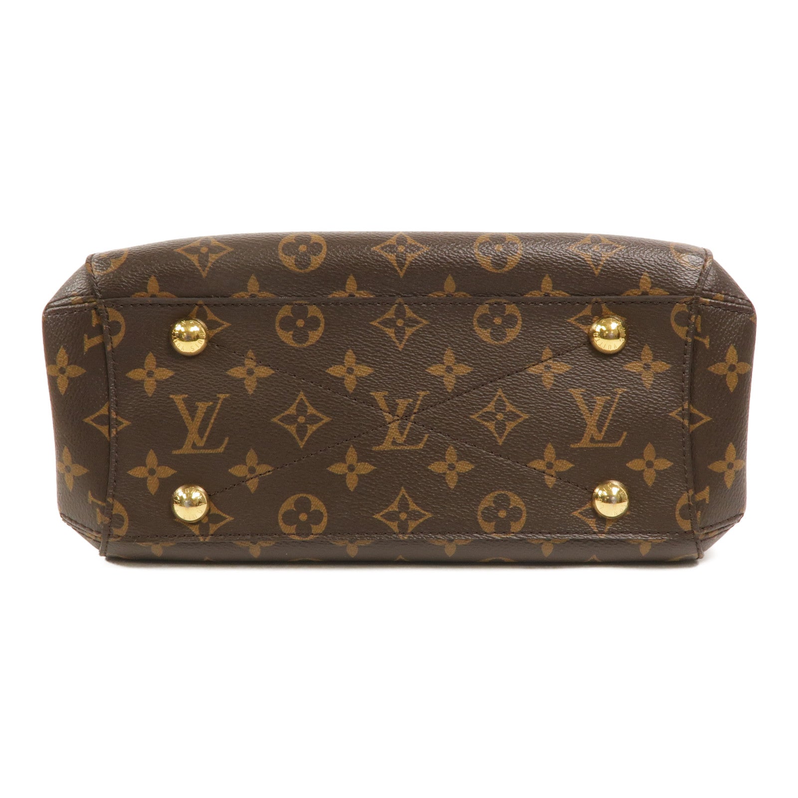 LOUIS VUITTON Monogram Montaigne BB手挽肩背兩用袋棕色