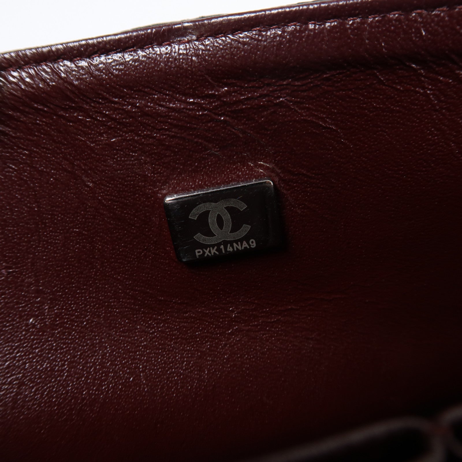 CHANEL 牛皮皮革Classic 23銀扣鏈帶肩背袋黑色