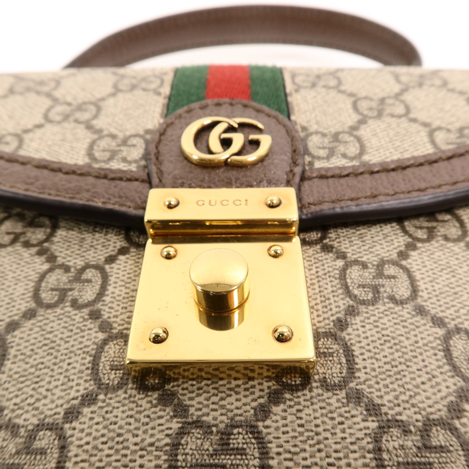 GUCCI 塗層帆布Ophidia GG Supreme手挽袋