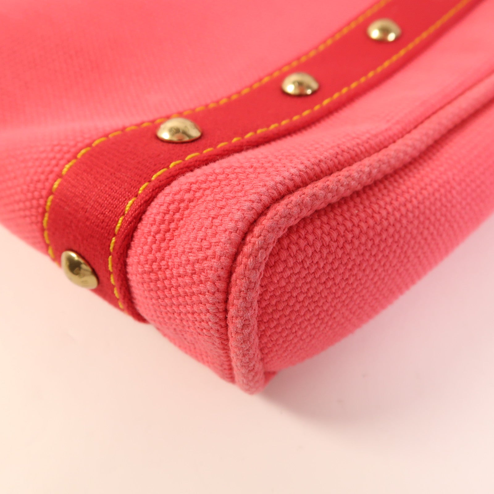 LOUIS VUITTON 帆布Antigua Cabas PM金扣手挽袋