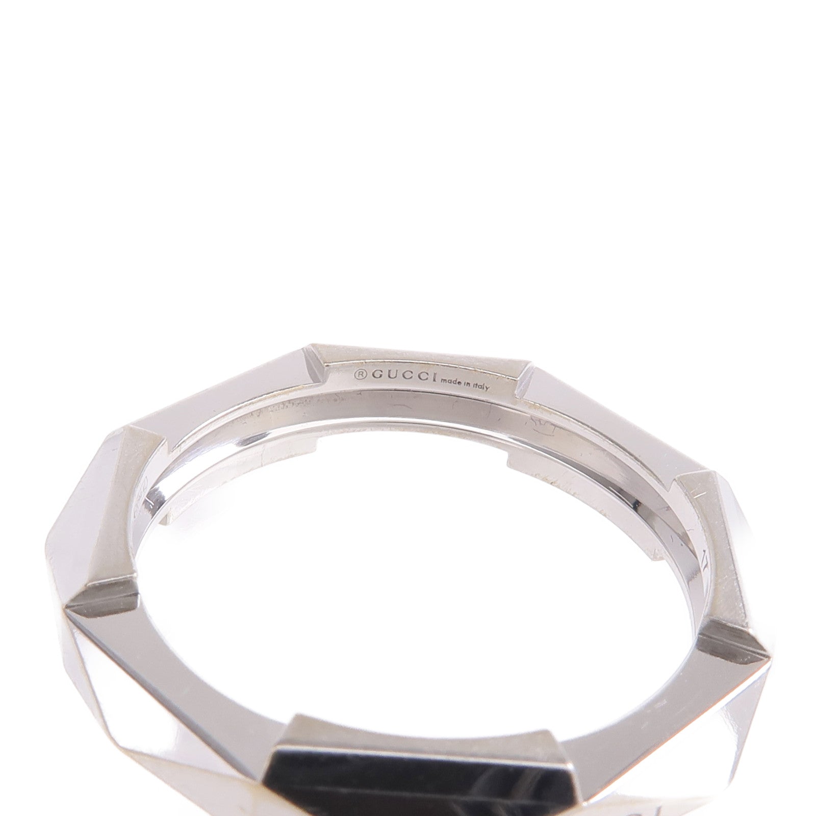 GUCCI 18K白金Link To Love Ring戒指