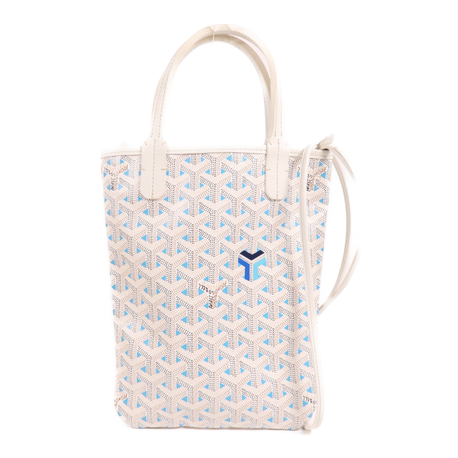 GOYARD 塗層帆布Poitiers Claire-Voie Bag銀扣手挽肩背兩用袋