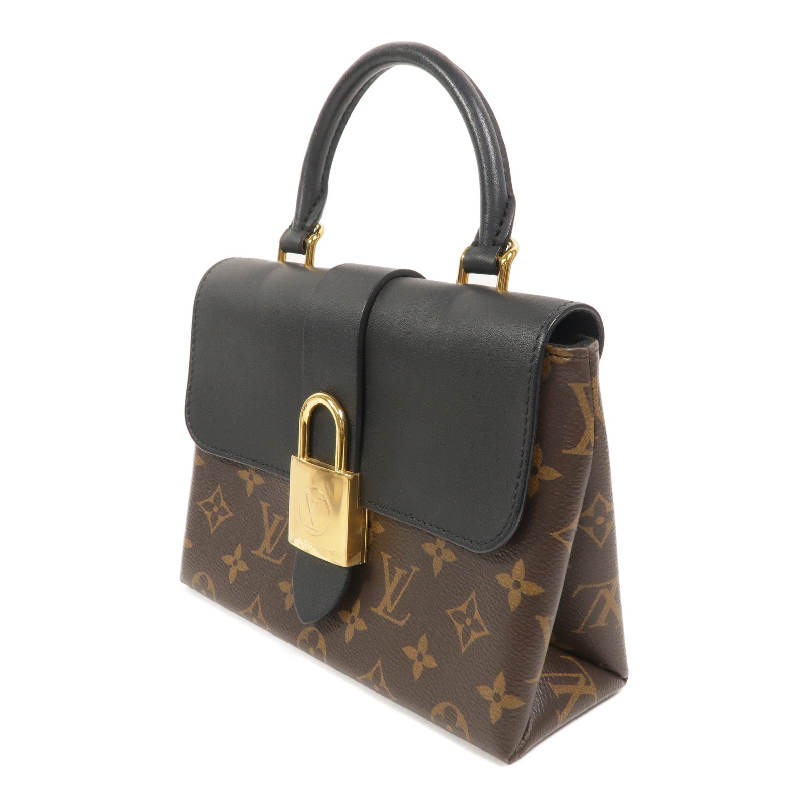 LOUIS VUITTON Monogram Locky BB金扣手挽肩背兩用袋