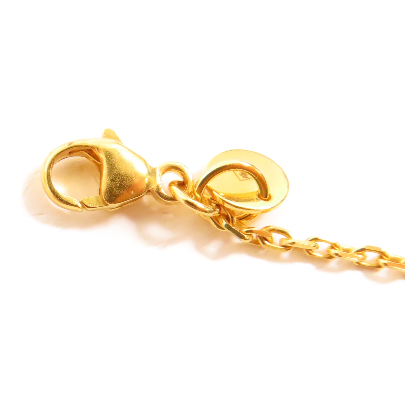 HERMES 【激減優惠】Swift皮革/金屬As De Coeur Pendant項鍊金色/黑色