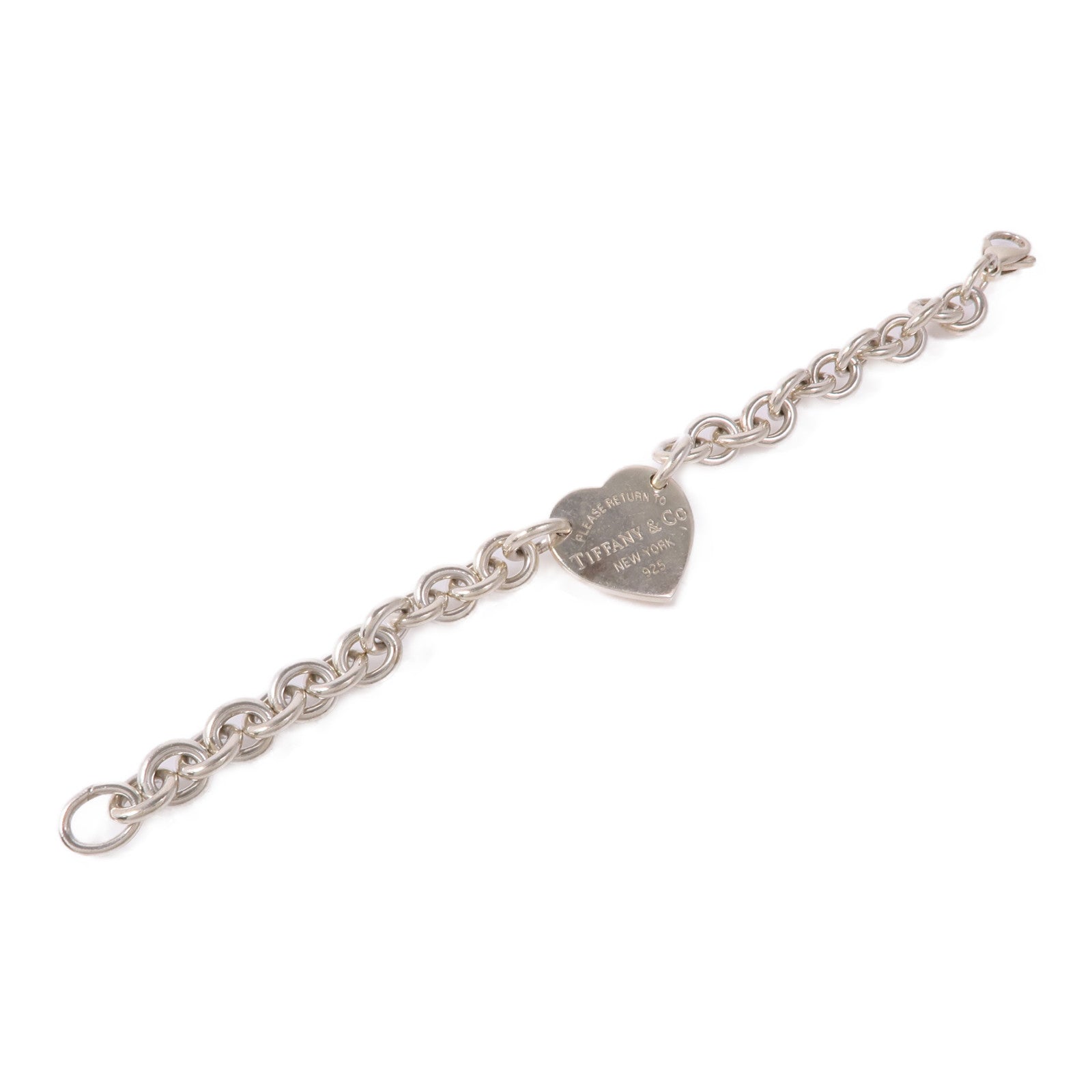 TIFFANY＆CO 925純銀Return To Tiffany Heart Tag Bracelet手鏈