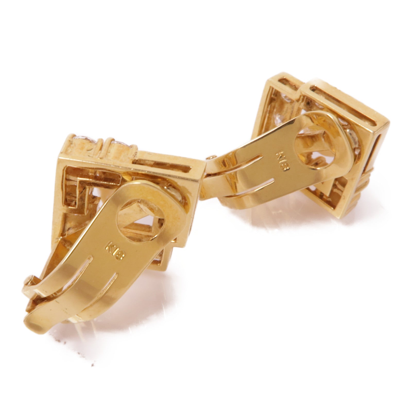 JEWELRY【激減優惠】 18K黃金Pearl/Diamond Earrings珍珠/鑽石耳環