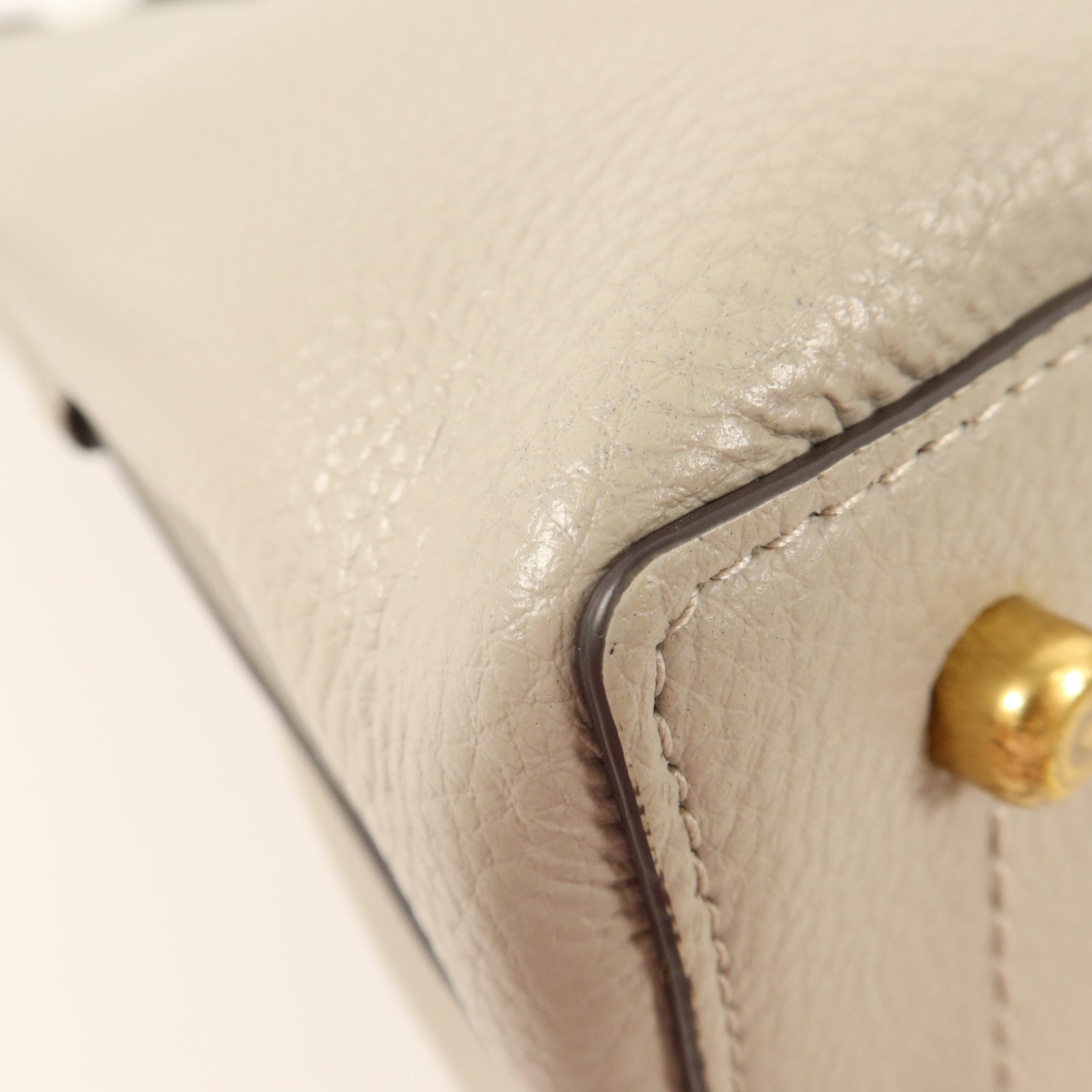 COACH 牛皮皮革Shoulder Bag金扣手挽肩背兩用袋