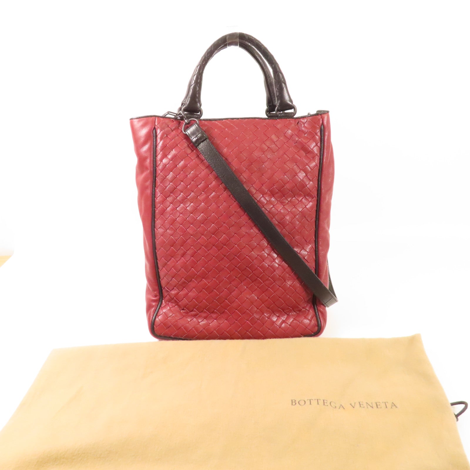 BOTTEGA VENETA 【激減優惠】羊皮皮革Shoulder Bag手挽肩背兩用袋