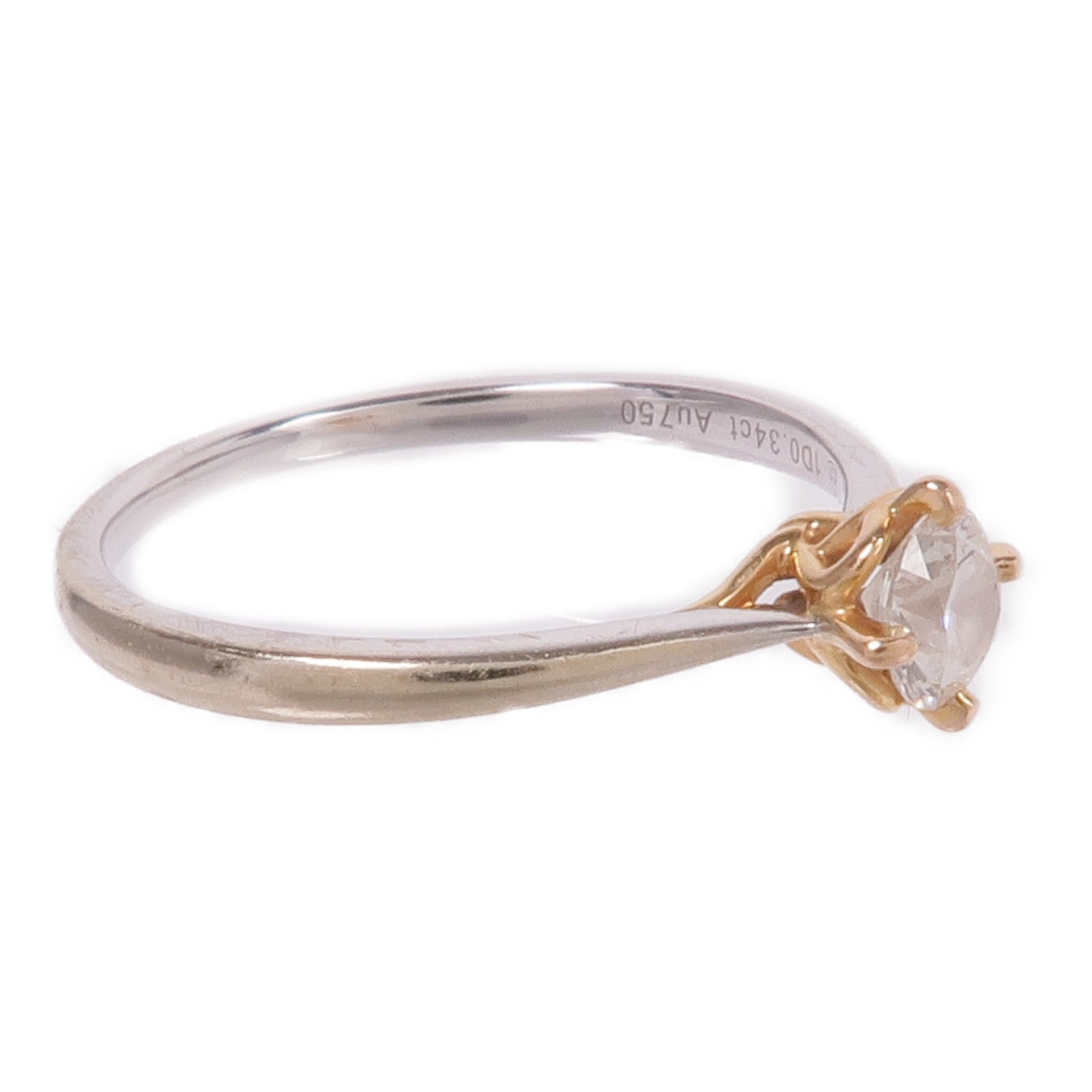 JEWELRY 【激減優惠】18K白金/玫瑰金Diamond Ring鑽石戒指US#6.5