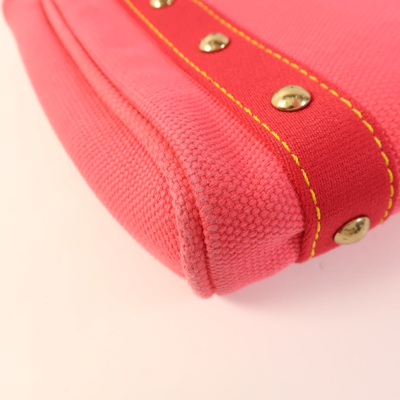 LOUIS VUITTON 帆布Antigua Cabas PM金扣手挽袋