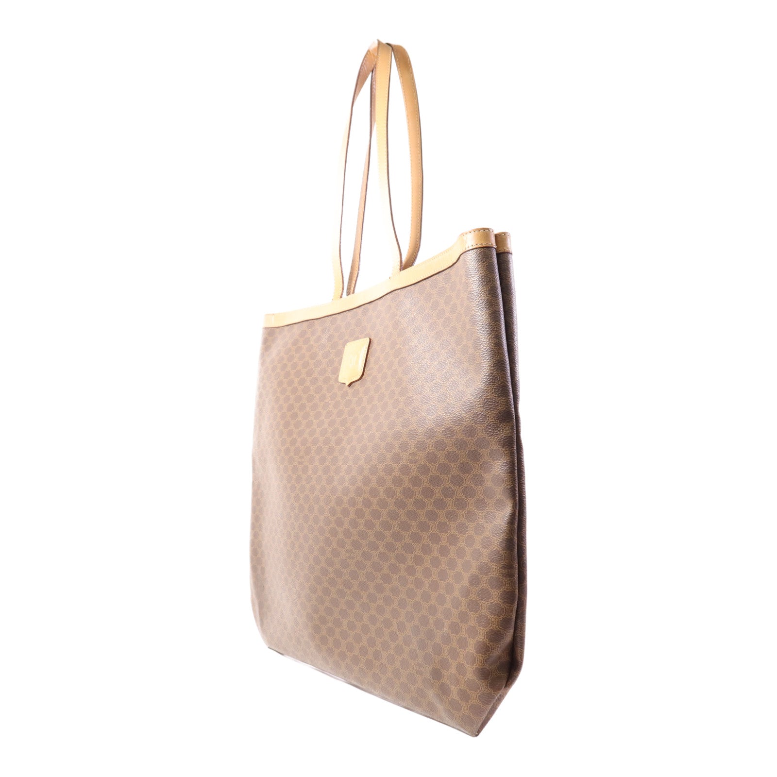 CELINE 塗層帆布Tote Bag金扣肩背袋