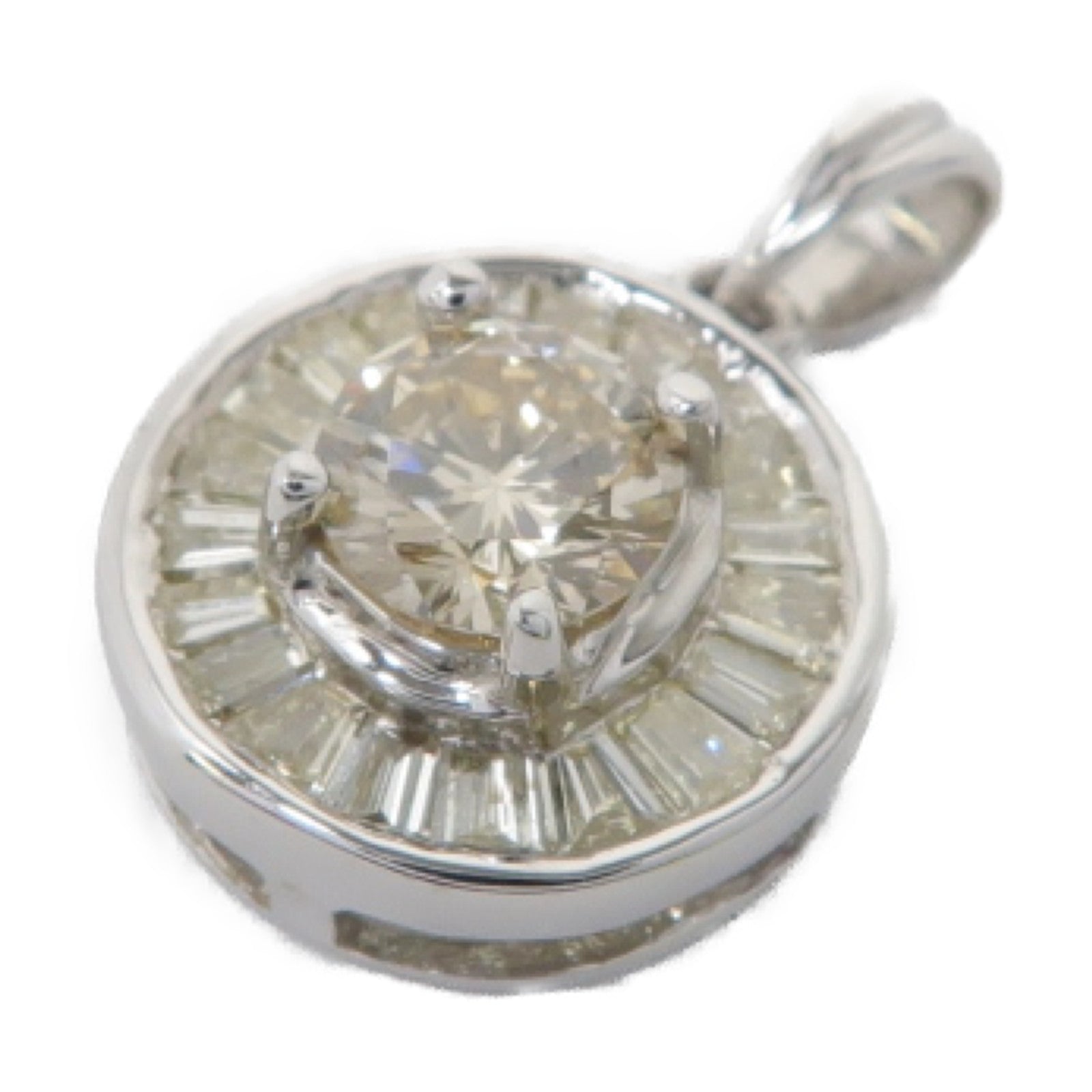JEWELRY 【激減優惠】18K白金Diamond Pendant鑽石吊墜