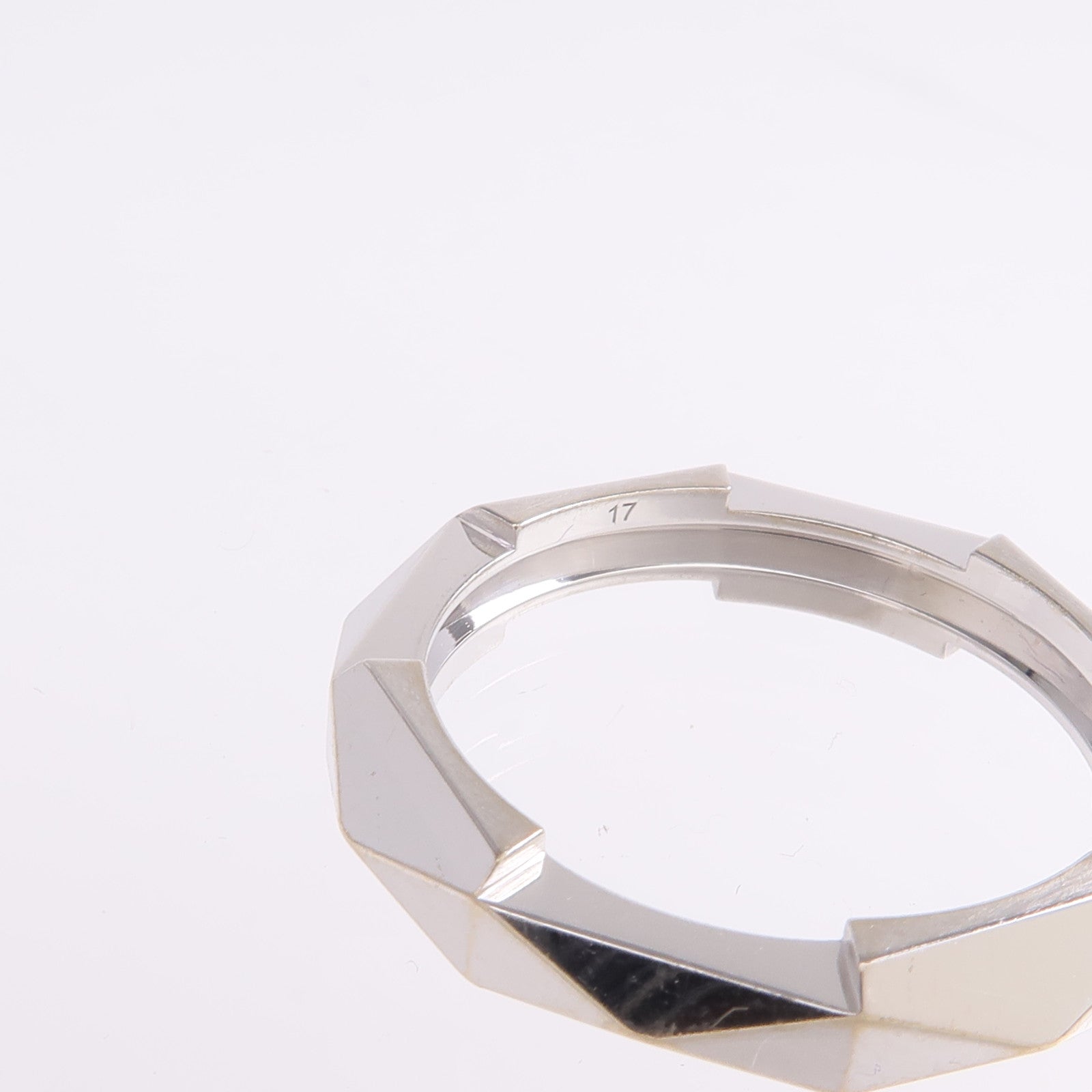 GUCCI 18K白金Link To Love Ring戒指