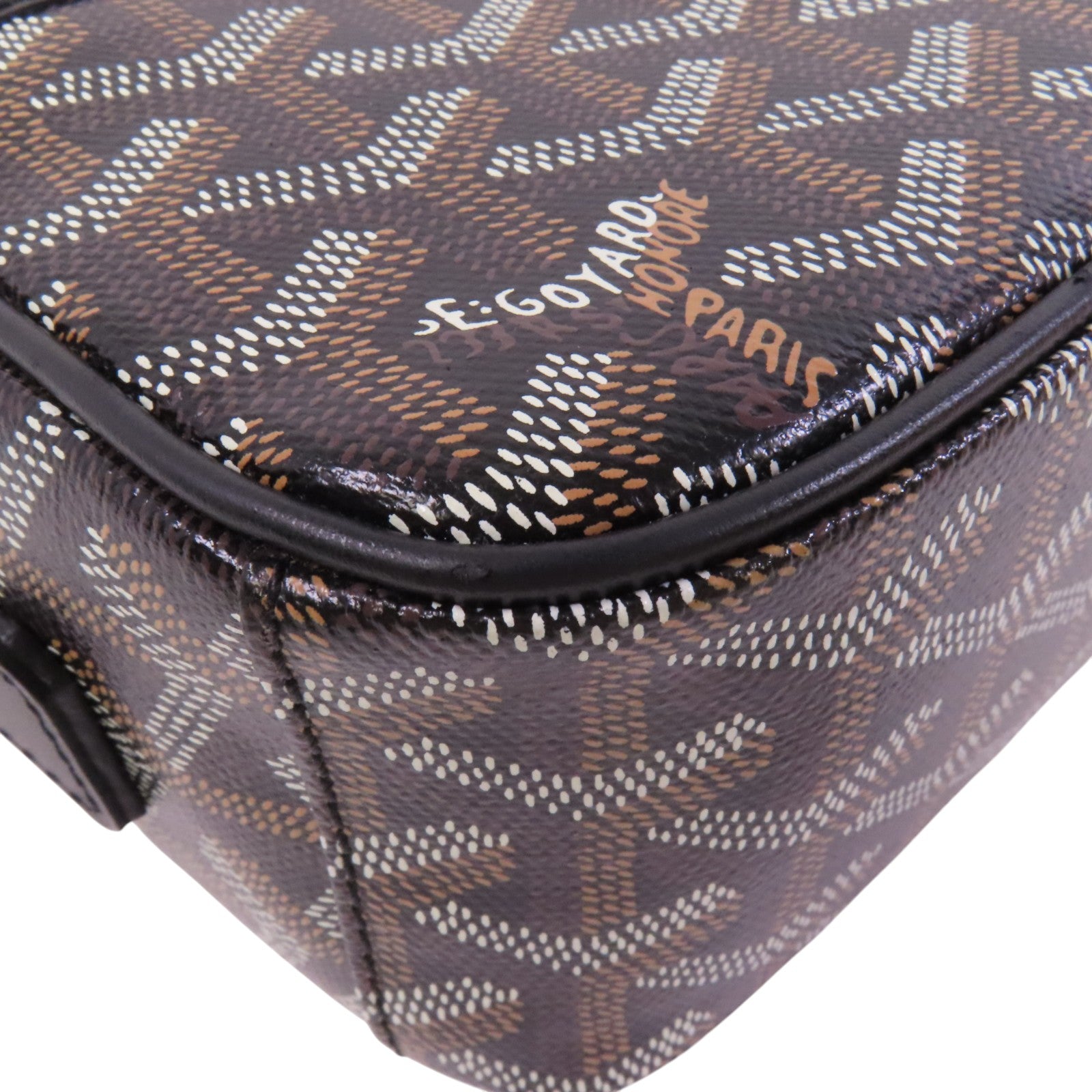 GOYARD 塗層帆布Cap Vert Pm銀扣肩背袋