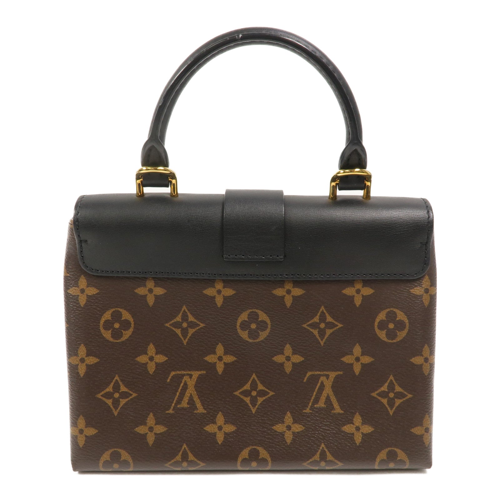 LOUIS VUITTON Monogram Locky BB金扣手挽肩背兩用袋