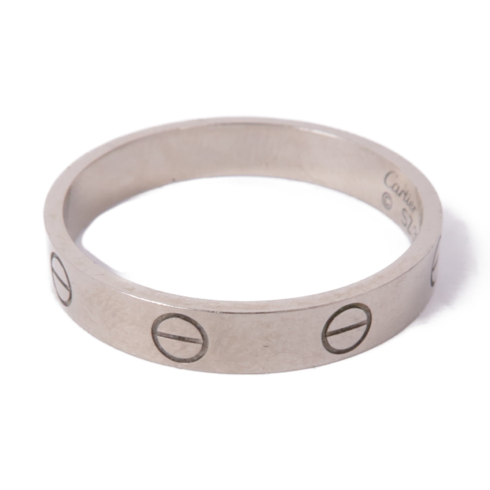 CARTIER 18K白金Love Ring戒指Cartier#60/US#9