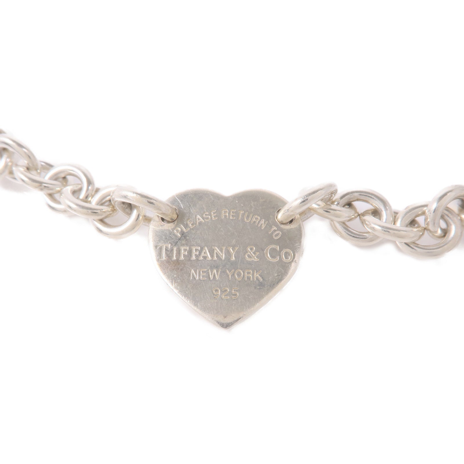 TIFFANY＆CO 925純銀Return To Tiffany Heart Tag Bracelet手鏈
