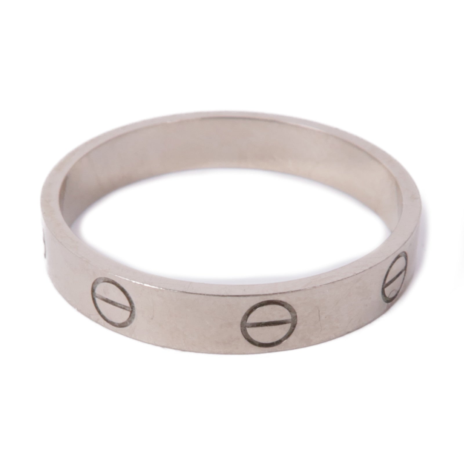 CARTIER 18K白金Love Ring戒指Cartier#60/US#9